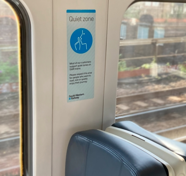 South Western Railwayに乗る際はQuiet Zoneに注意