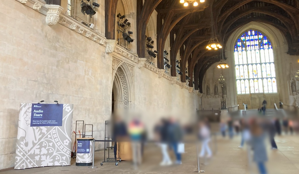 イギリス国会議事堂見学のオーディオガイド