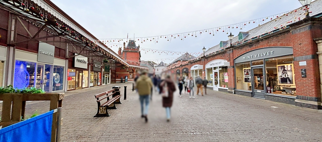 ウィンザー駅を出てウィンザー城方面への道
