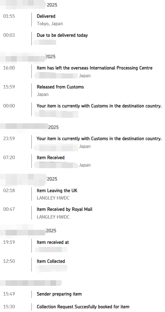 ロイヤルメールの荷物を追跡する方法