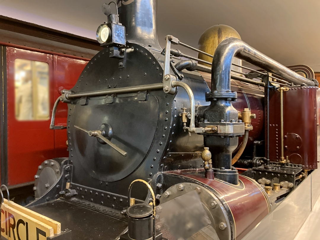 ロンドン交通博物館の蒸気機関車展示