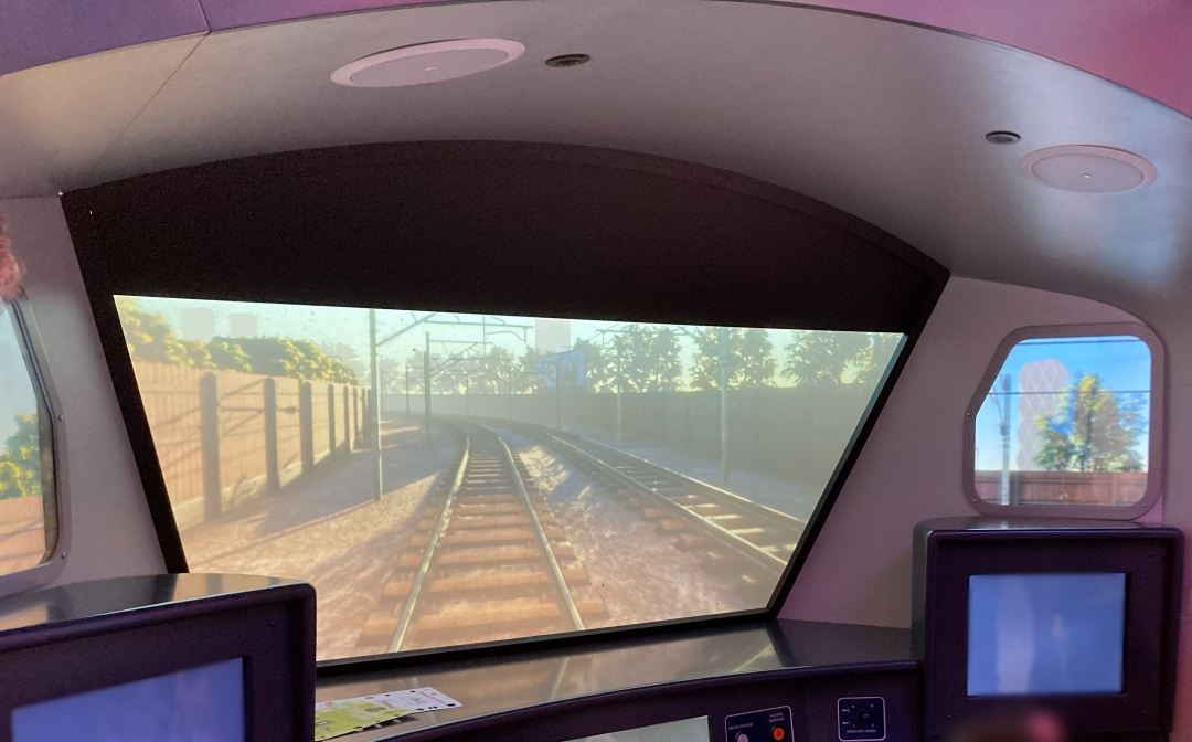 ロンドン交通博物館の電車運転シミュレーター