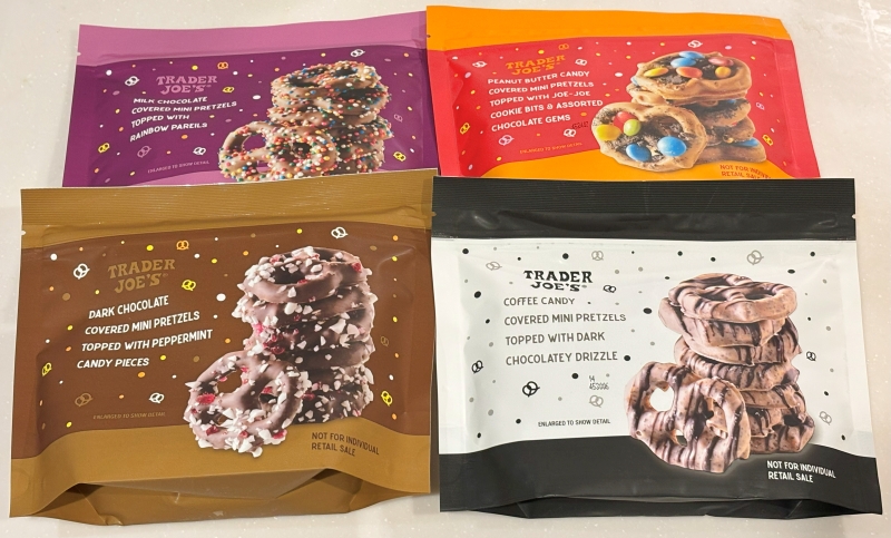 トレジョ「マルチフレーバー・ミニプレッツェル」の4フレーバー