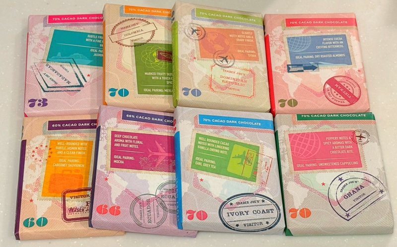 トレジョ「チョコレートパスポート」のチョコ8枚