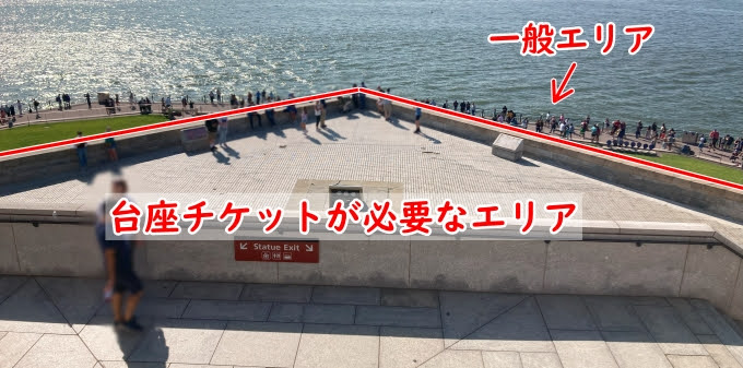 台座下のデッキ