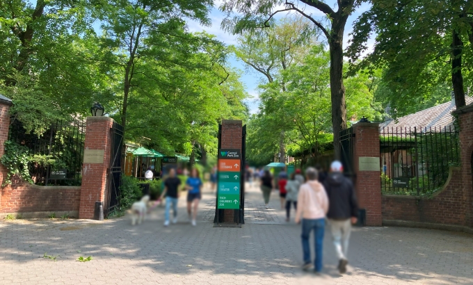 セントラルパーク動物園の入口